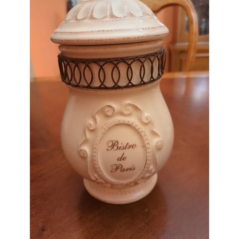 IMAX “Bistro de Paris”  Container Sugar Bowl With Lid 10